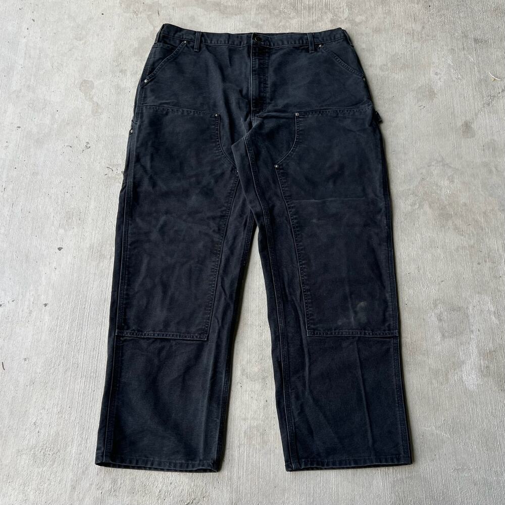 Carhartt black double knee work wear carpenter pants